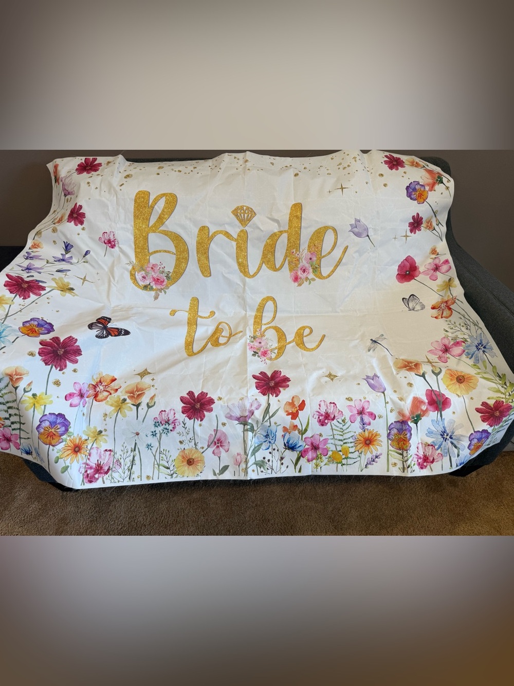 1. Bride to Be Wildflower Backdrop- & 1. Love In Bloom Backdrop/Banner